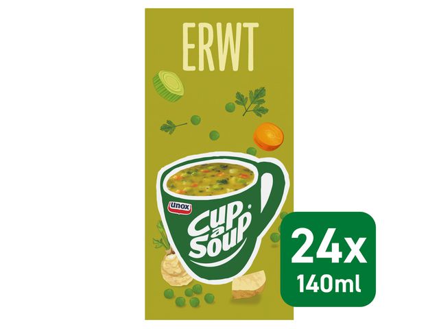 Soep Cup-a-soup Unox erwt/pk24