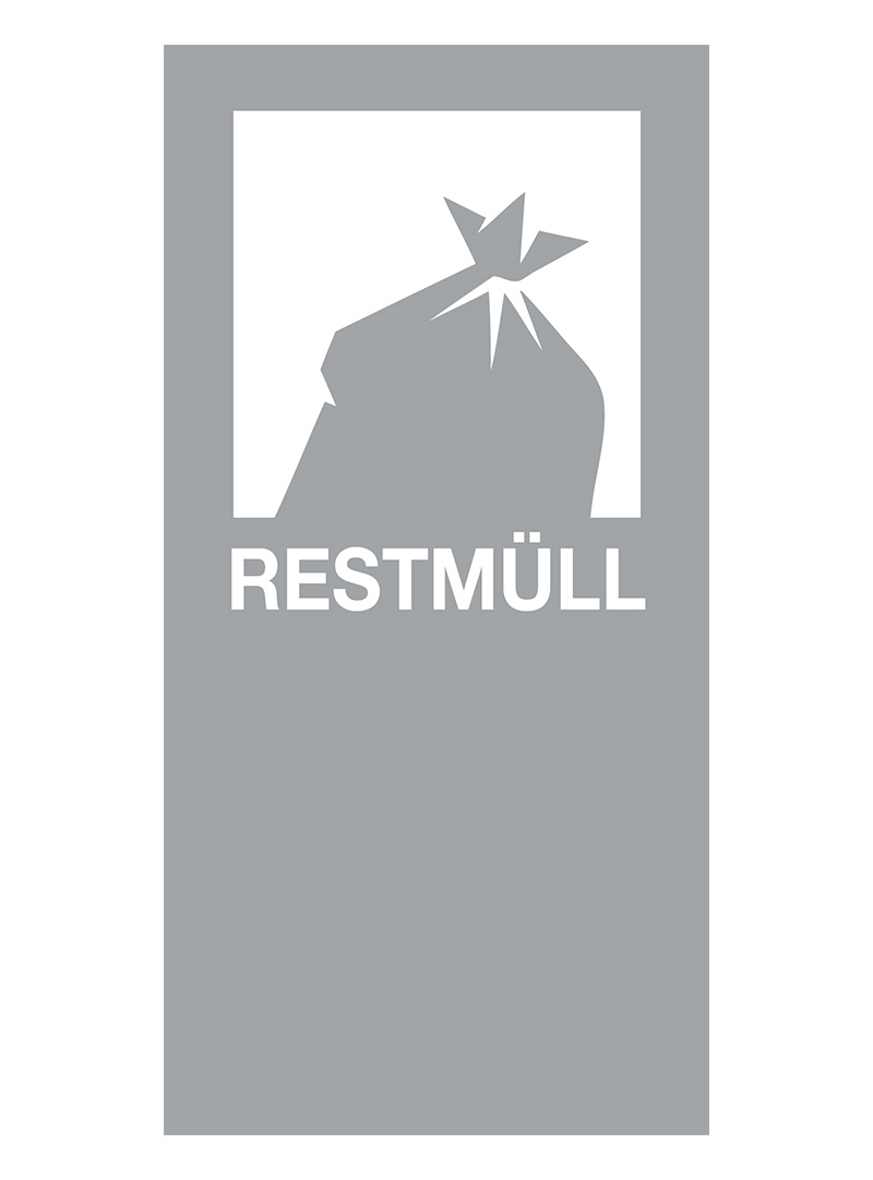 Standaard Sticker Restmüll DE