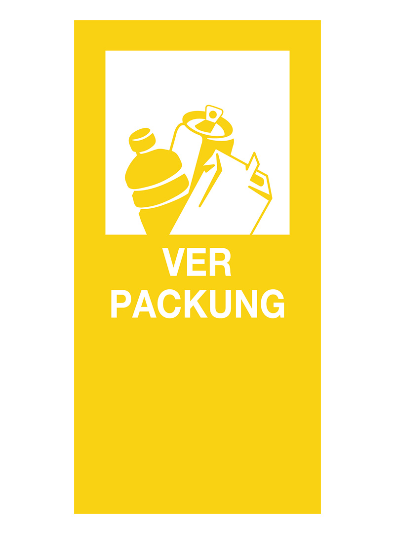 Standaard Sticker Verpackung DE