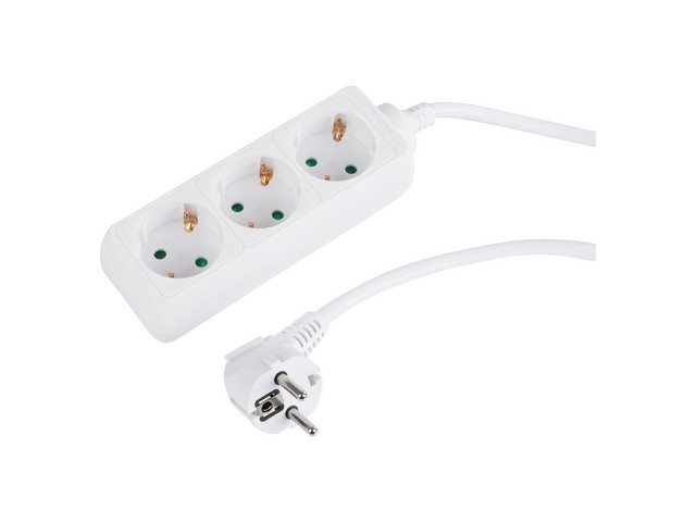 Stekkerdoos Q-Link 3-voudig 3,0 wit