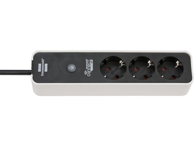 Stekkerdoos wifi 3-voudig zwart
