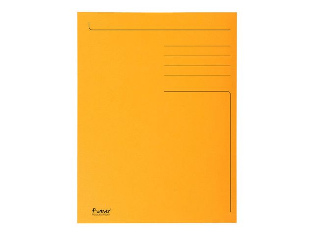 Stofklepmap folio 280g 3-fl oranje/pk50