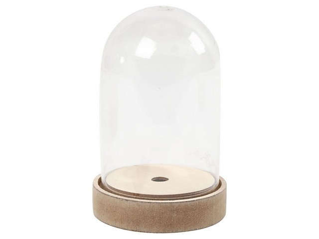 Stolp H12,5cm D8cm op houten voet