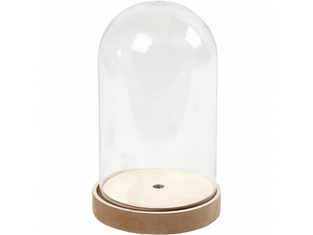 Stolp H18cm D11cm op houten voet