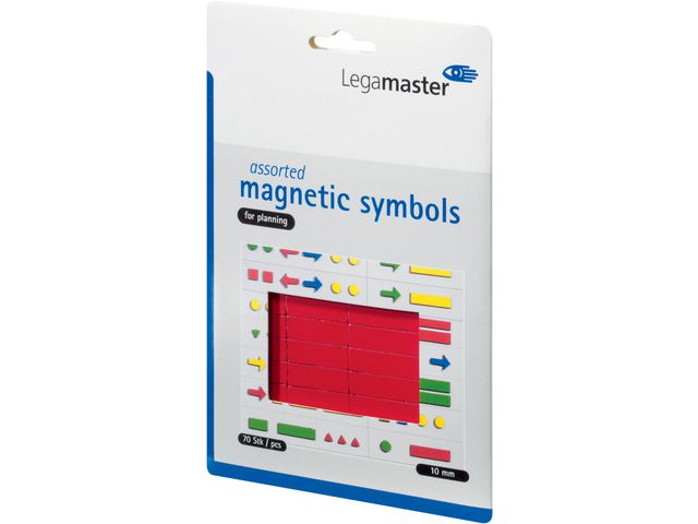 Symbool magnetisch ass. rood/set 70