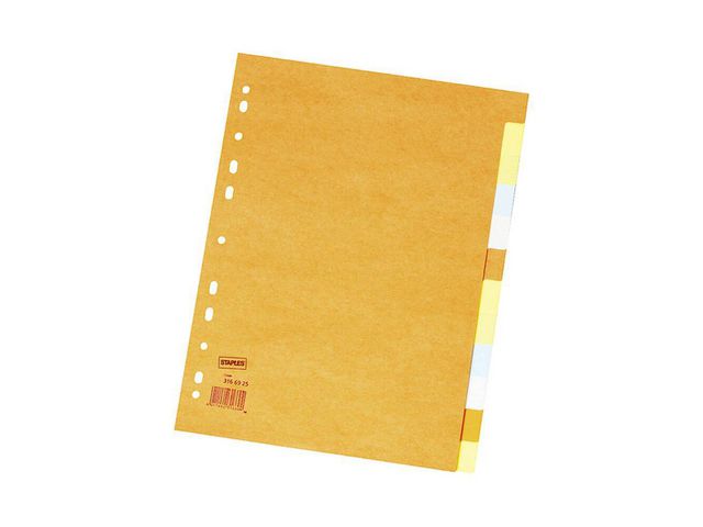 Tabblad SPLS A4 11R 2x6-kleurkarton/se12