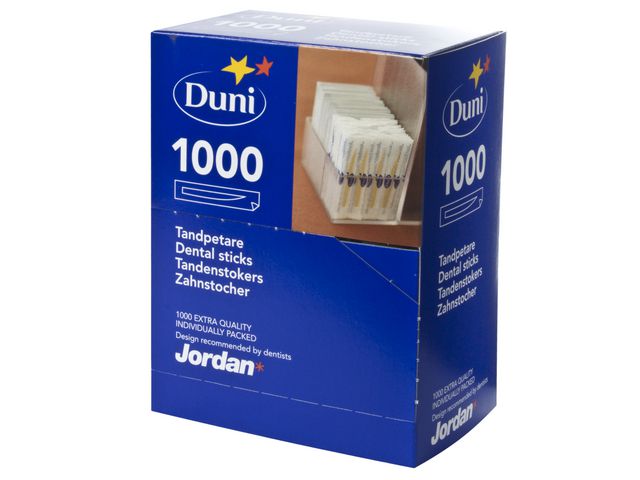 Tandenstokers Duni/Jordan mono pk/1000