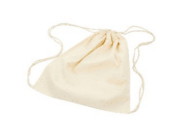 Tas m/treksluiting 37x41cm l naturel/pk3