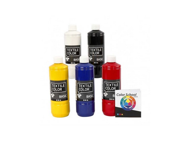 Textielverf basic primair kl/ds5x500ml