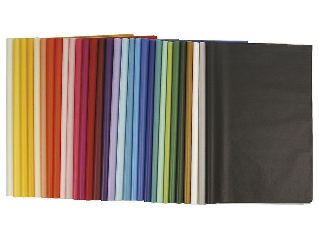 Tissuepapier 50x70cm 14g assorti/pk300v