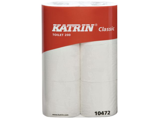 Toiletpapier Katrin 2L wit/pk8x6rlx200v