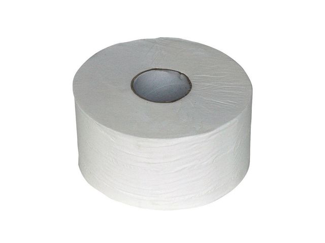 Toiletpapier mini jumbo 2L wit 180m/pk12