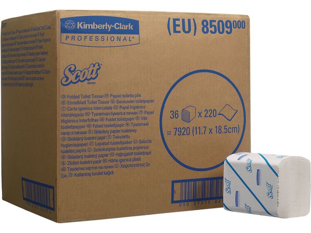 Toiletpapier Scott bulkpack 2L/ds36x220v