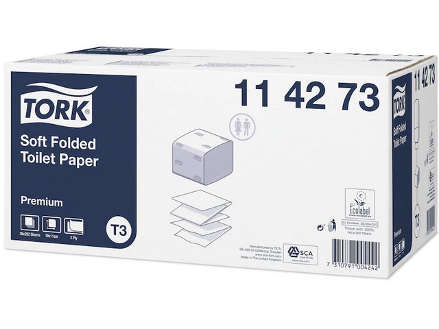 Toiletpapier Tork T3 2lg prem/ds30x252