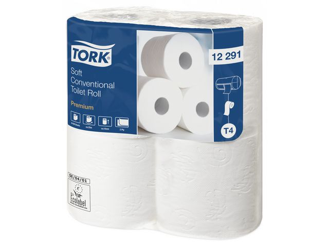 Toiletpapier Tork T4 soft 2L 25 wt/pk4rl