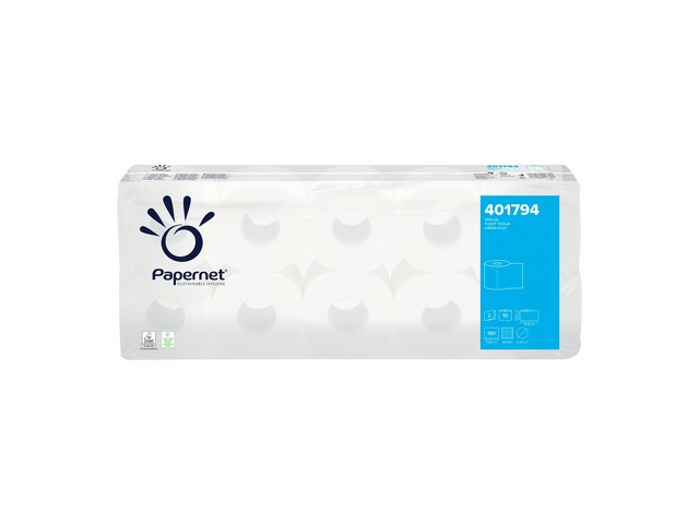 Toiletpapierrol jumbo 360m 2lgs wit/pk6