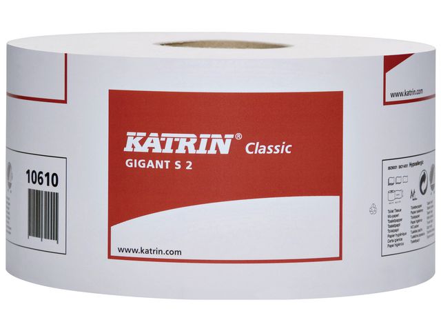 Toiletpapierrol Katrin 200m S 2L wt/pk12