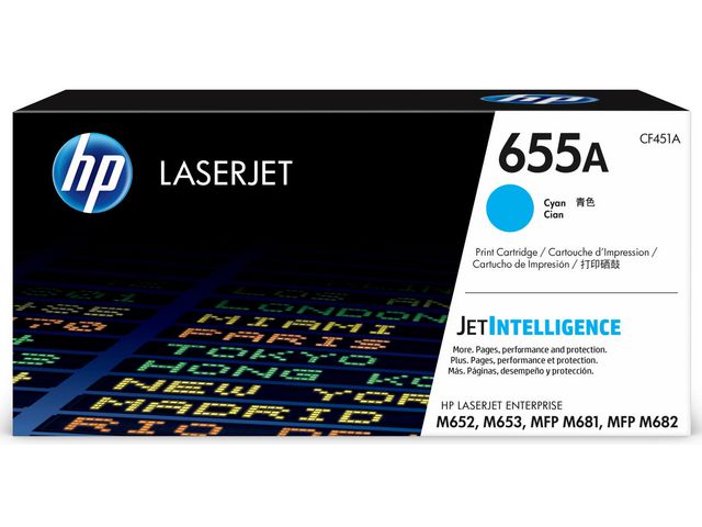 Toner HP 655A cyaan