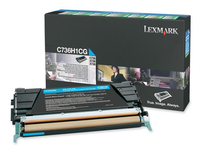 Toner Lexmark C736/X736/738 10K cyaan