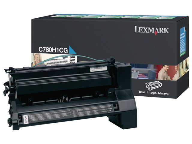 TONER LEXMARK C782, X782E CYAAN