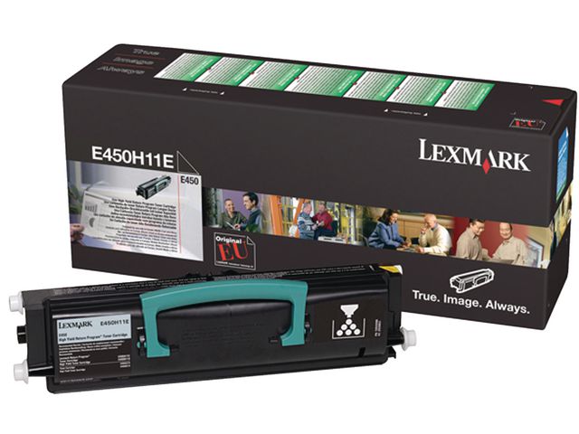 Toner Lexmark Retourprog.E450H11E zwart