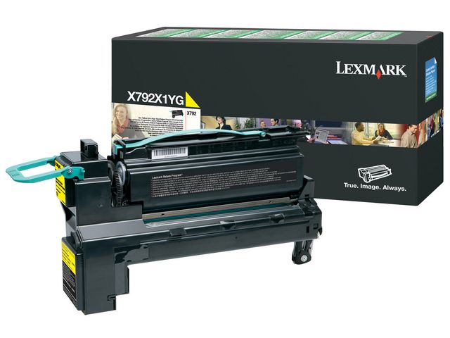 Toner Lexmark X792X1YG 20K geel