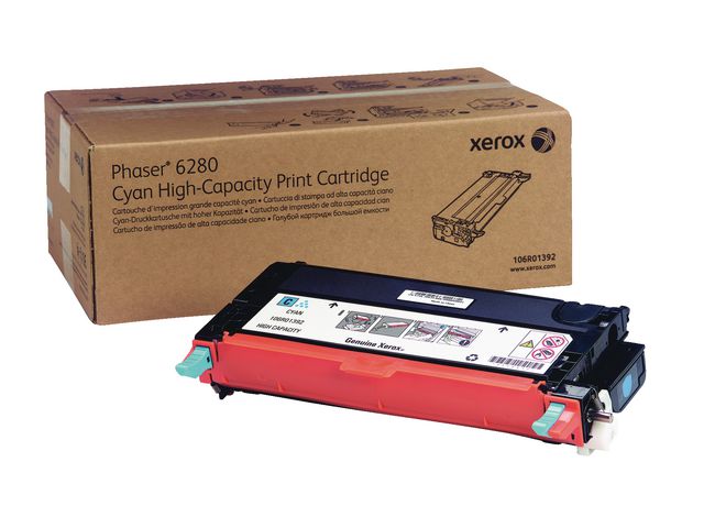 Toner Xerox Phaser 6280 6K HC cyan