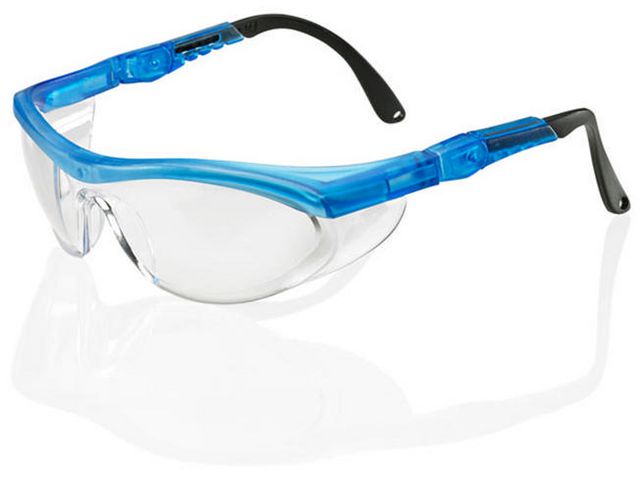 Veiligheidsbril Utah clear/blauw/ds10