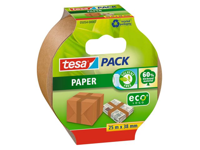 Verpakkingstape ECO papier 38mmx25m br