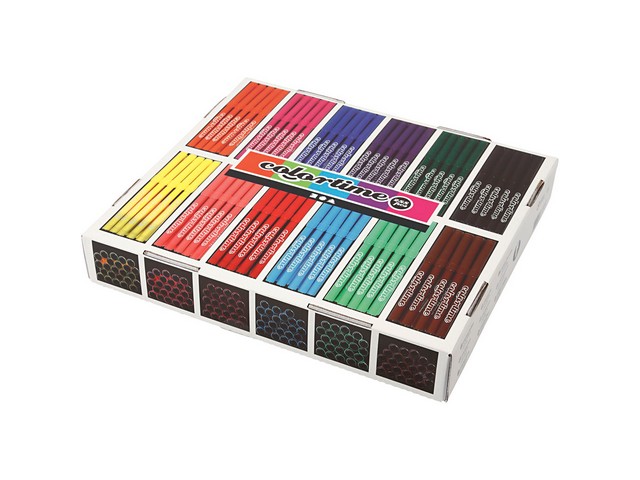 Viltstift Colortime 2mm assorti/ds12x24