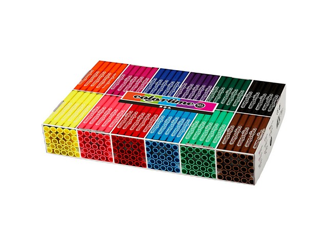 Viltstift Colortime 5mm assorti/ds 12x24