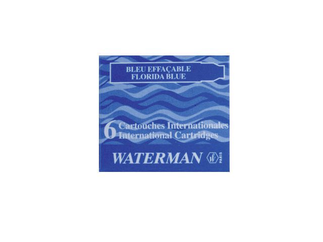 Vulling vulpen Waterman kort blauw/ds 6