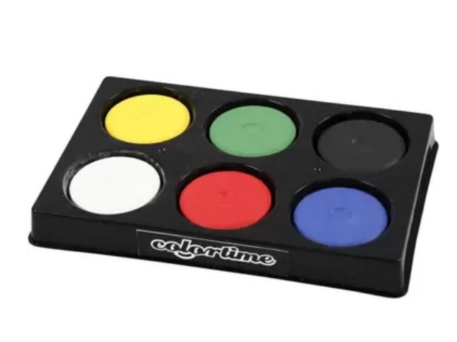 Waterverf Colortime 6-kleuren primair