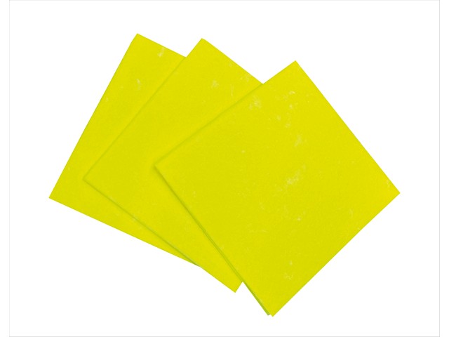 Werkdoek 38x40cm 1/4vouw geel/pk65