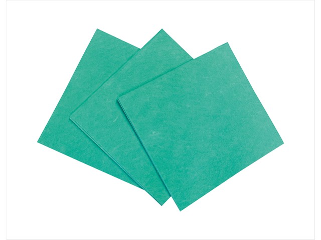 Werkdoek 38x40cm 1/4vouw groen/pk65