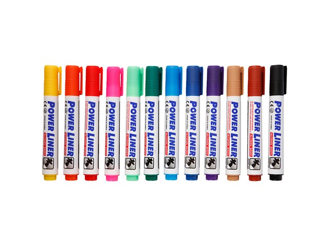 Whiteboardmarker PowerLiner 4mm ass/pk12